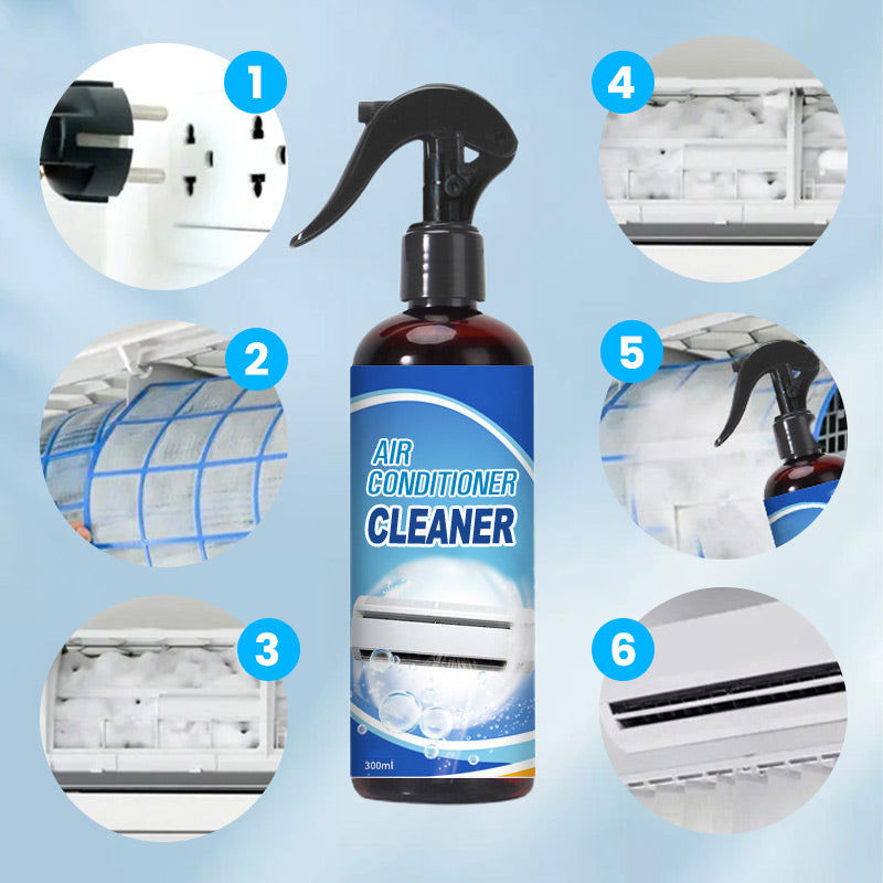 Thumbnail: Air Conditioner Cleaner Deodorizer Radiators Fan Cleaner Coil Dirt Clean Washing