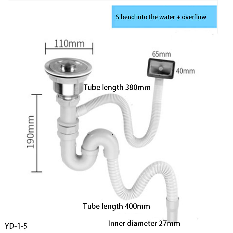 Thumbnail: Kitchen Stainless Steel Sink Sink Drainer Accessories Sink Single and Double Sin