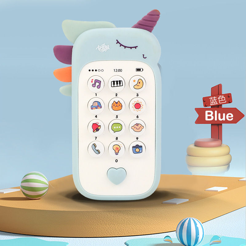 Thumbnail: Baby Phone Toy Music Sound Telephone Sleeping Toys With Teether Simulation Phone
