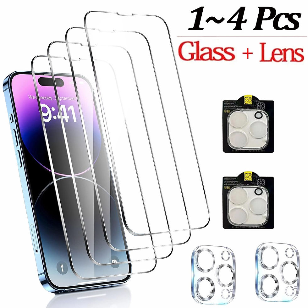 Thumbnail: 1~4Pcs Screen Protector For iPhone 17 16 15 14 Pro Max Tempered Glass iPhone 11