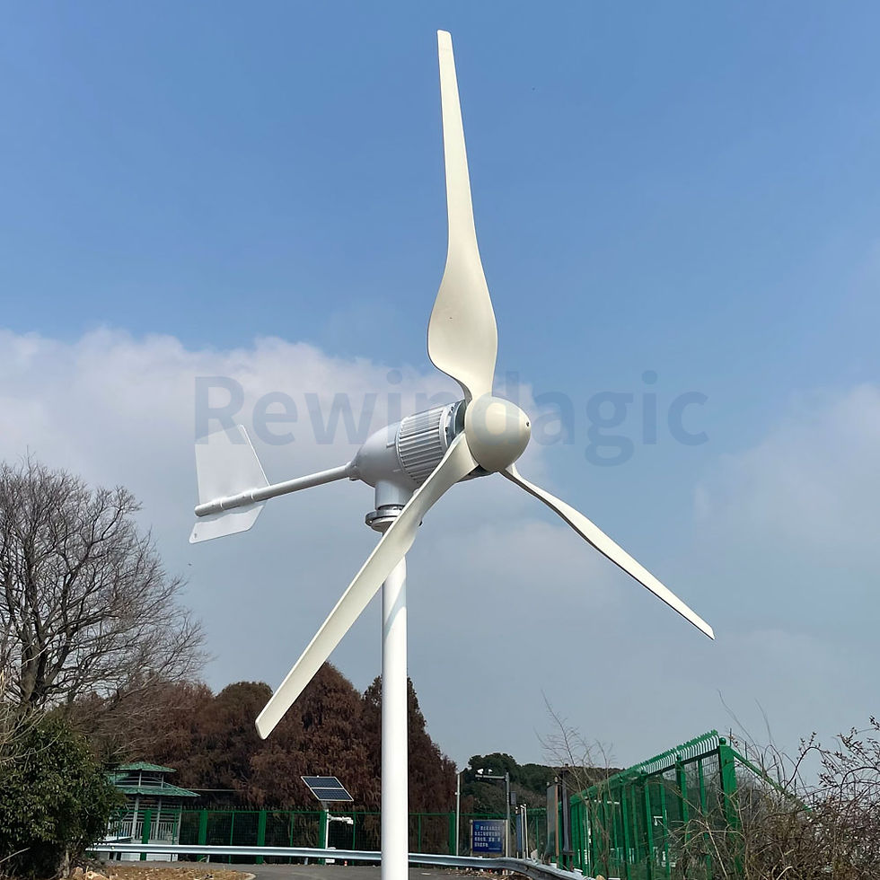 Thumbnail: 20KW Wind Turbine New Energy Big Power 24V 48V 96V 3 Blades With Hybrid Controll