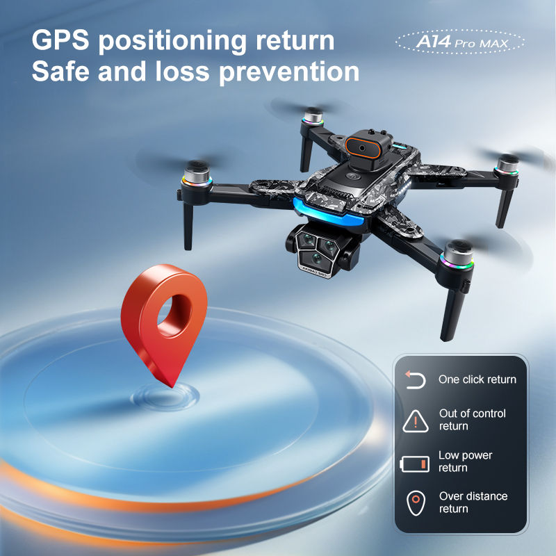 Thumbnail: Drone with Camera Professional 4K HD Aerial Photography Dron GPS Return 4.5inch