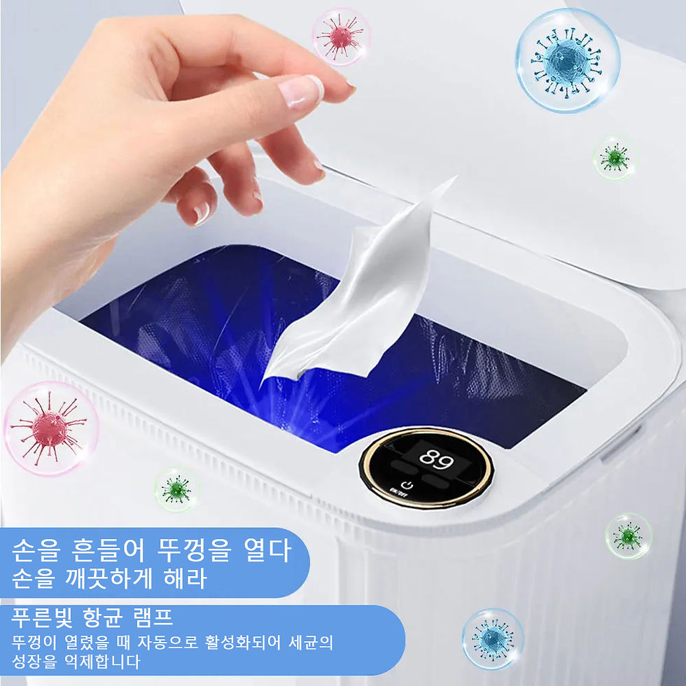 Thumbnail: 20L Smart Sensor Trash Can With Display Type-C Recharging Automatic Wastebin For