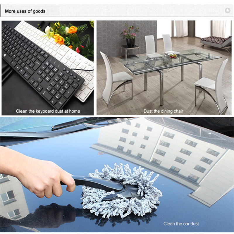 Thumbnail: Multifunctional Car Collector Cleaning Dusts Mop Bristles Strong Water Absorptio