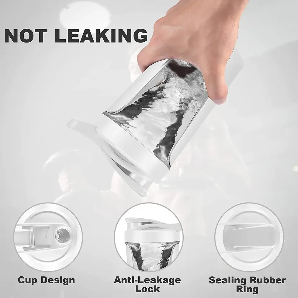 Thumbnail: 450ml Blenders Cup Electric Mixing Cup Portable Protein Powder Shaker Bottle Mix