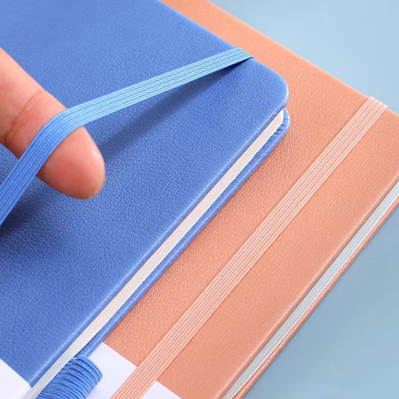 Thumbnail: Thickened A5 100pcs 200 Pages Simple Notebook Business Texture PU Notepad Busine