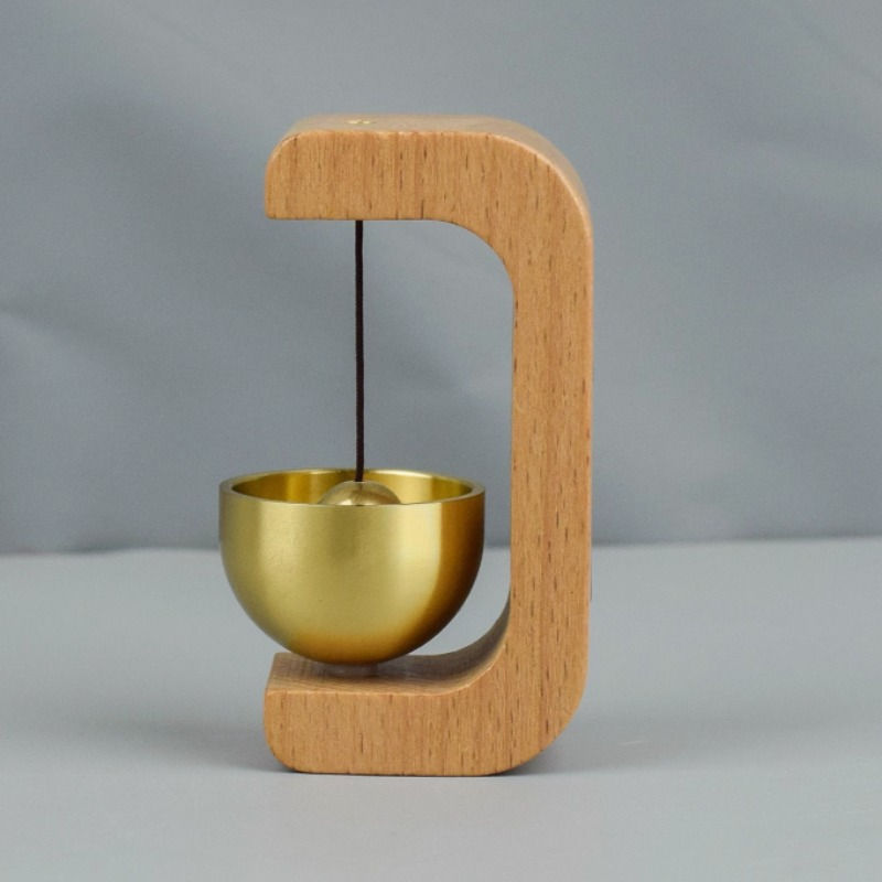 Thumbnail: Room Decor: Elegant Wooden Wind Chimes with Wireless Doorbell Functionality for