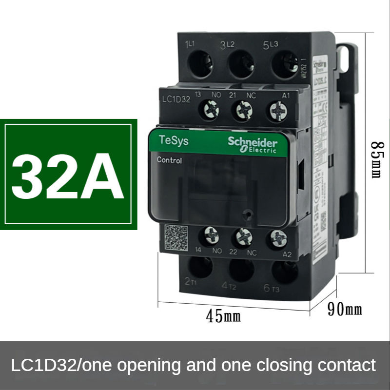 Thumbnail: Schneider New black version  AC Three-pole contactor 3P LC1D25 LC1D32 LC1D38  B7