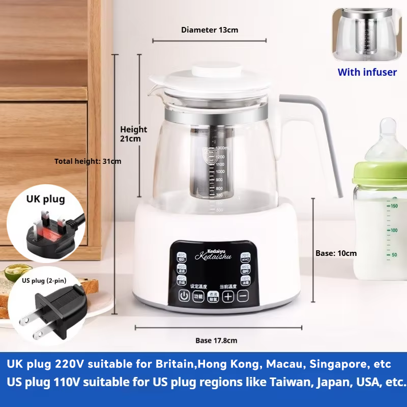 Thumbnail: 1.3L Household Constant Temperature Kettle, Fast Boiling Kettle, Baby Milk Regul