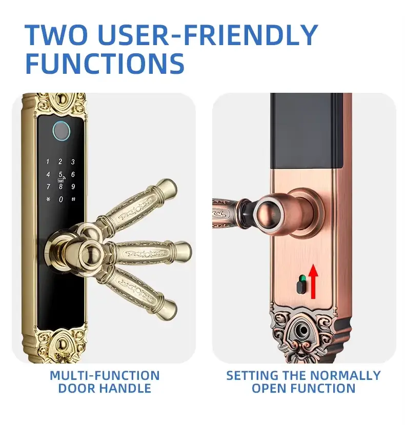 Thumbnail: Smart Home Digital Lock Electronic Fingerprint Smart Lock European Home Indoor D
