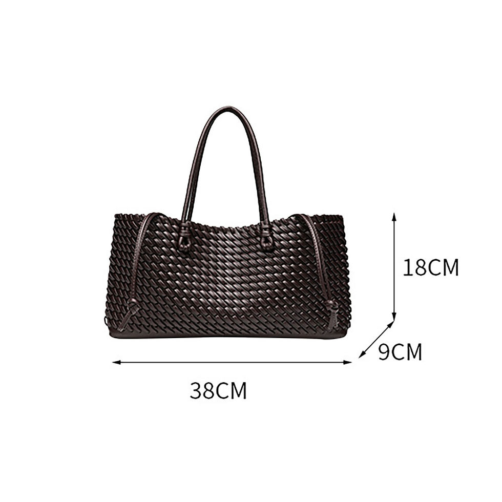 Thumbnail: Women's Woven Handbag PU Leather Large Capacity Hobo Bag One Shoulder Underarm B