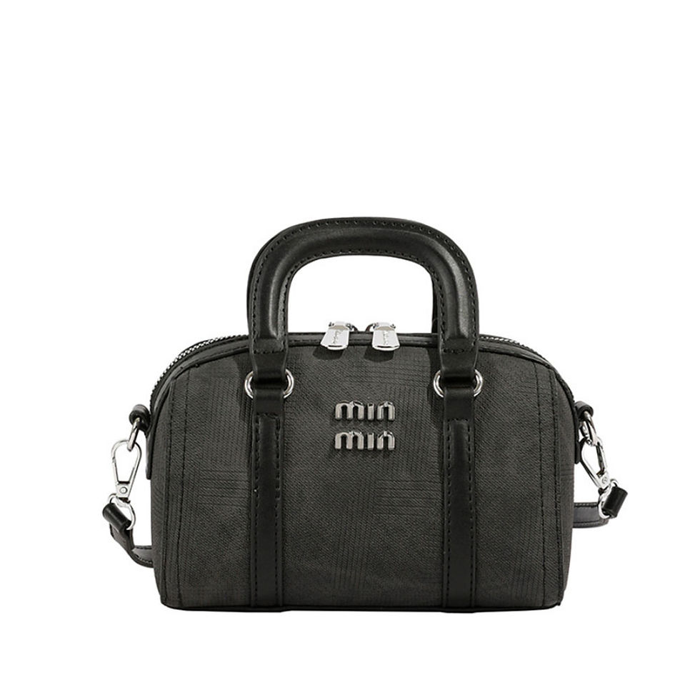 Thumbnail: Fashion New Boston Denim HandBag For Women Single Shoulder Crossbody Barrel Satc