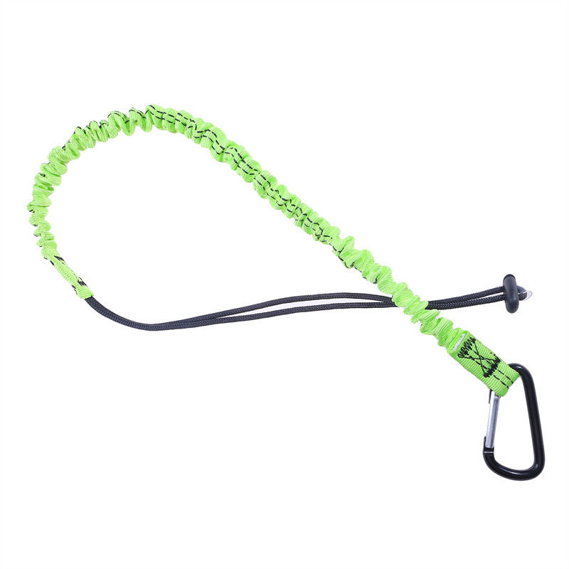 Thumbnail: Safety Bungee Tether Tool Lanyard With Carabiner Hook Climbing Working Anti-Fall