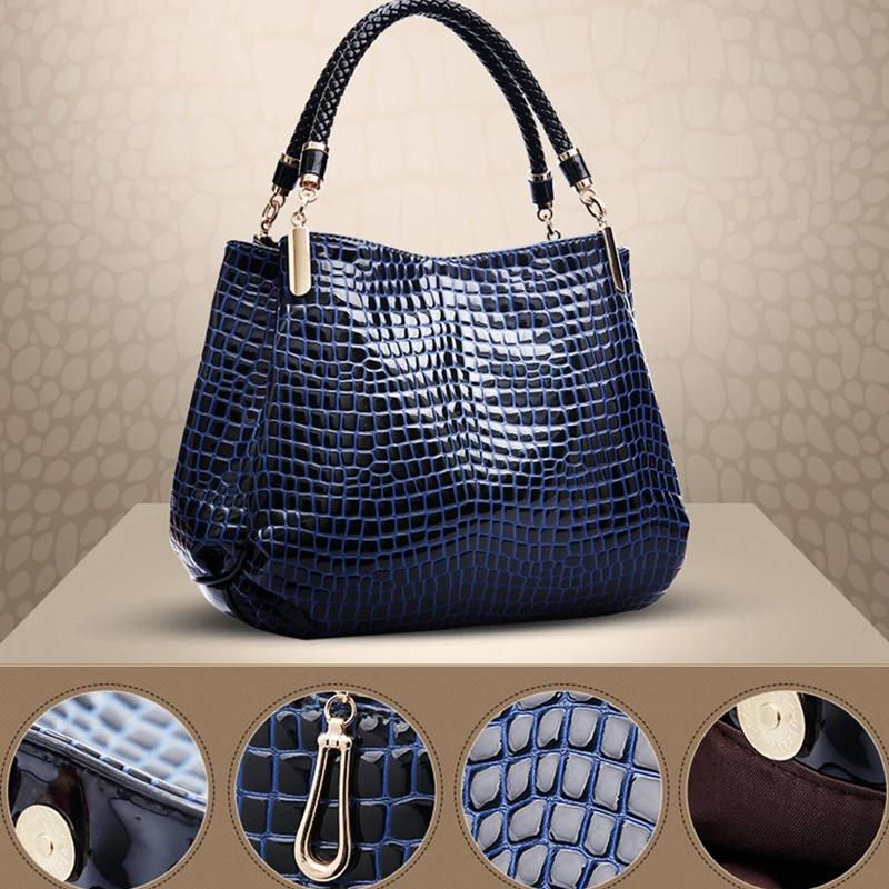 Thumbnail: Women's Bag Large Capacity Tote Daily Commute Women's Shoulder Bag Crocodile Pri