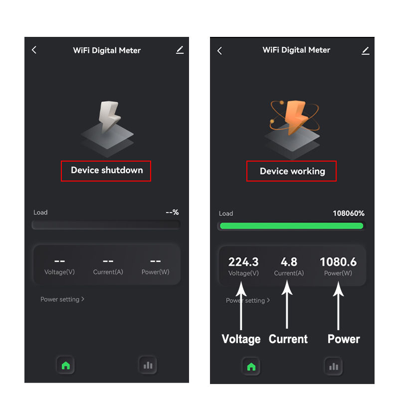 Thumbnail: Tuya Smart Life WiFi Digital Energy Meter 80A with CT Clamp Sensor App Real-time