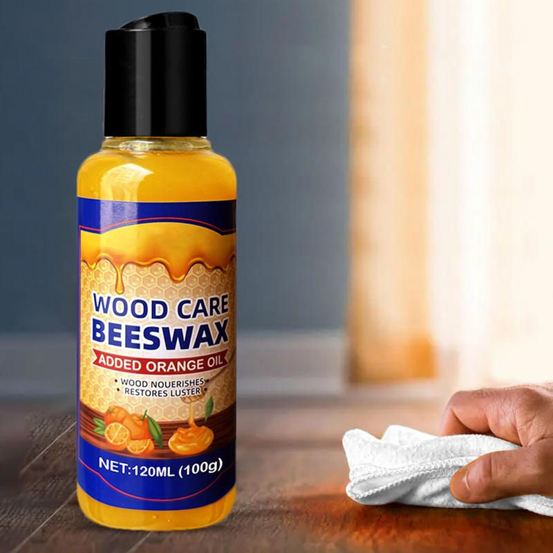 Thumbnail: 120ml Natural Beeswax Wood Polish Wooden Furniture Polishing Care Cream Natural