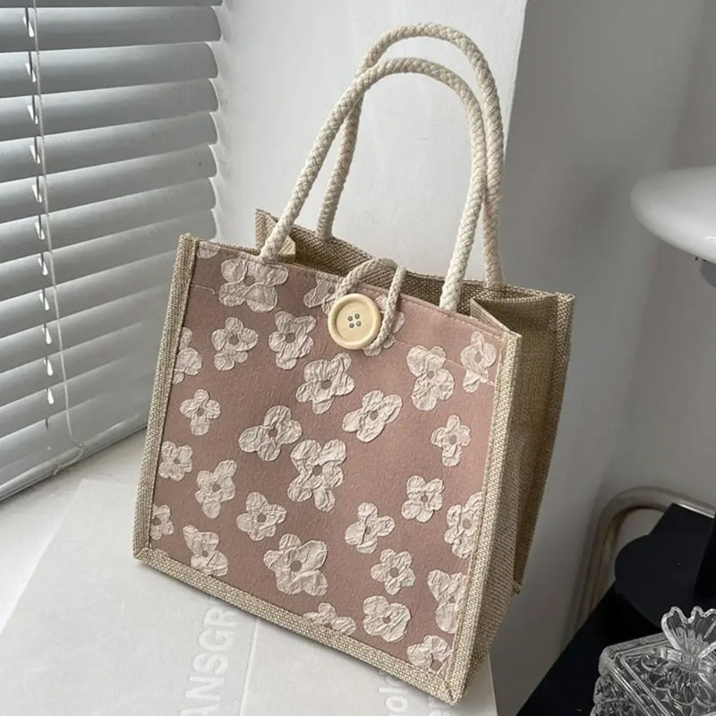 Thumbnail: 2026 Linen Bags Handbag For Women Shopper Tote Bag Fashion Designer Bag Convenie