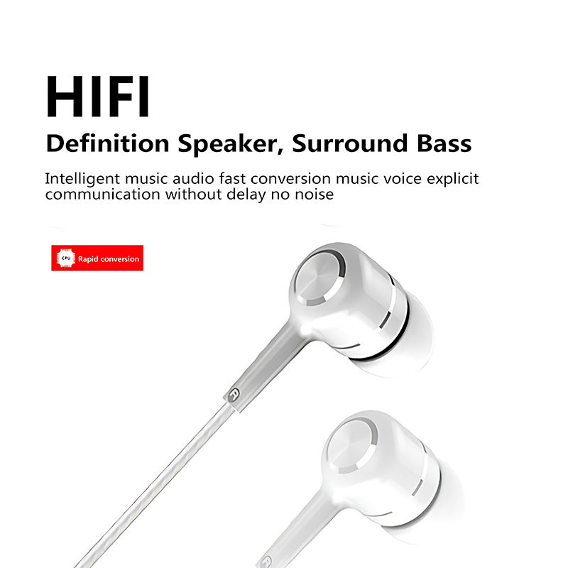 Thumbnail: 3.5mm Wired Earphone In Ear Headset HIFI Heavy Bass Earbuds Monitor Sports Heads