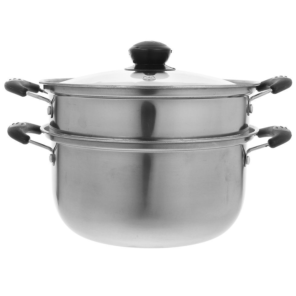 Thumbnail: Stainless Steel Steam Pot 20L Deep Cooking Pot For Gas Stove Electric Kitchen He