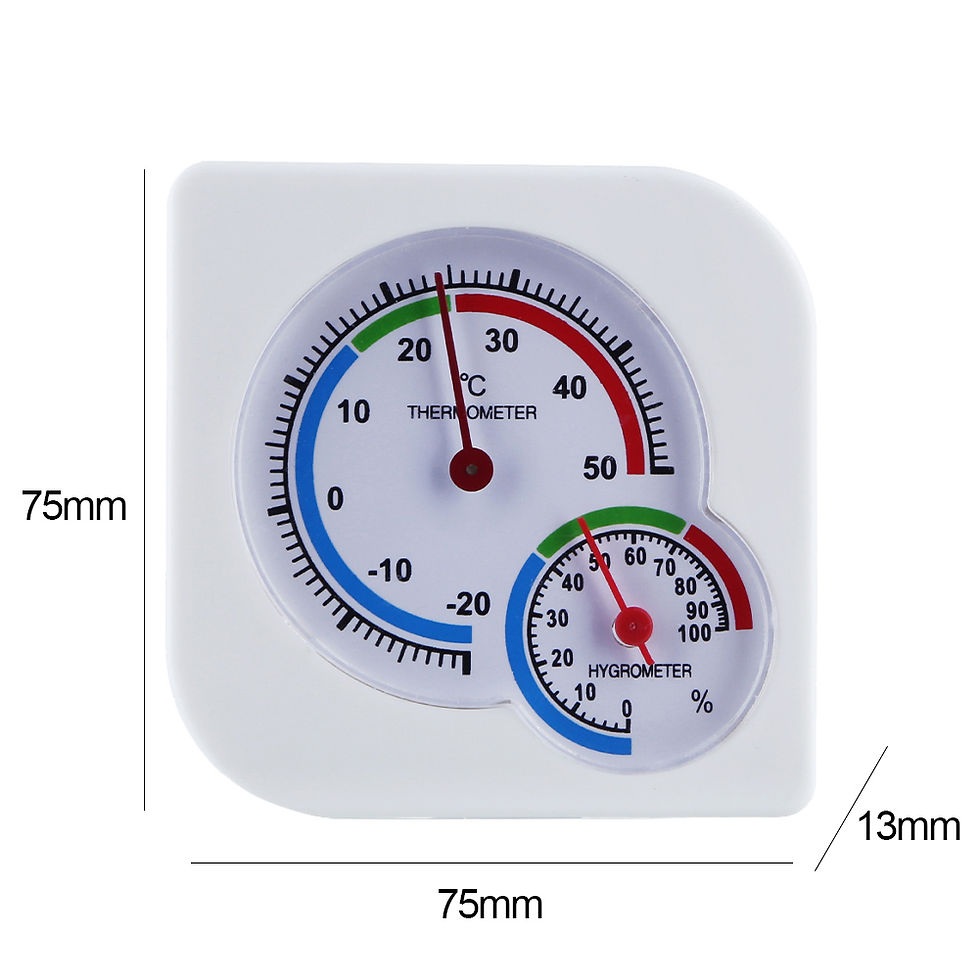 Thumbnail: Temperature Humidity Sensor Large Numbers Temperature Humidity Monitor Gauge for