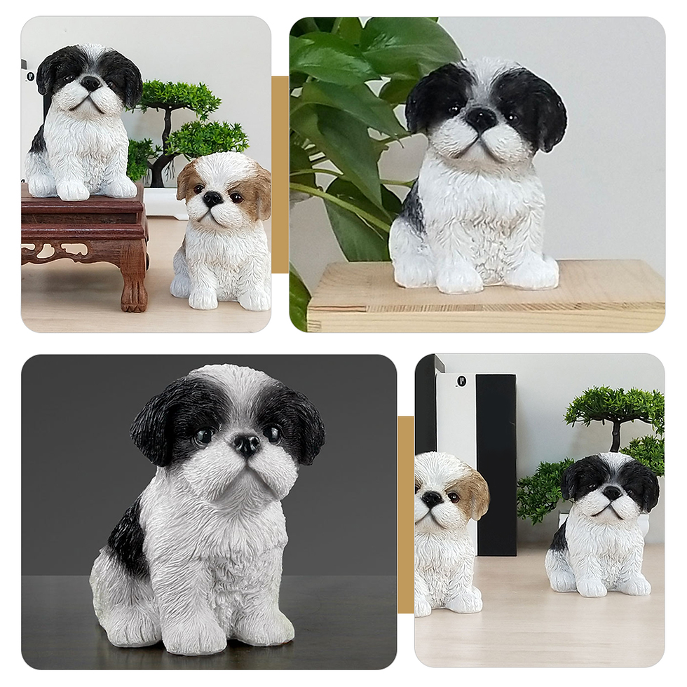 Thumbnail: Ornaments Resin Craft Decor Decorations Desktop Dog Adornment Creative Exquisite