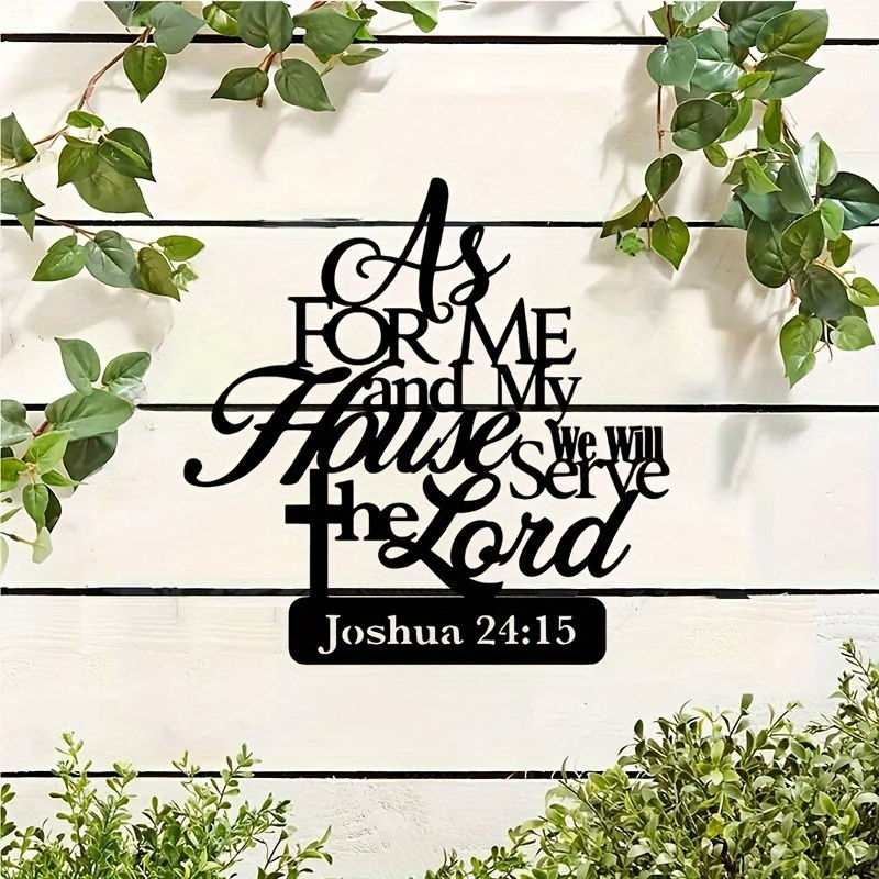 Thumbnail: Room Decor 1pc "As for Me and My House, We Will Serve the Lord" - Joshua 24:15,
