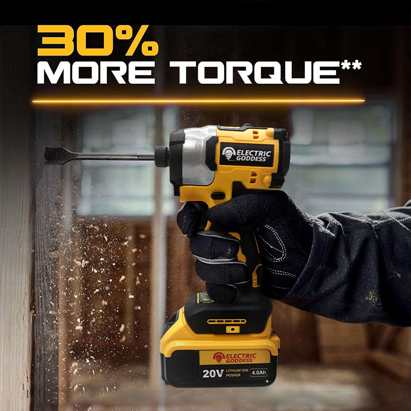 Thumbnail: Electric Goddess DCF850 205N.m Cordless Impact Driver Tool Brushless Impact Dril