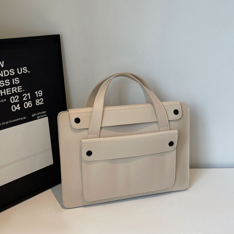 Thumbnail: Portable Laptop Bag Size 14.2inch X 9.8inch Fashion iPad Air Bag Solid Pu Leathe