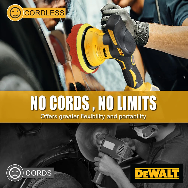 Thumbnail: Dewalt  8 Gears Digital Display Cordless Polisher Electric Polisher Auto Car Wax