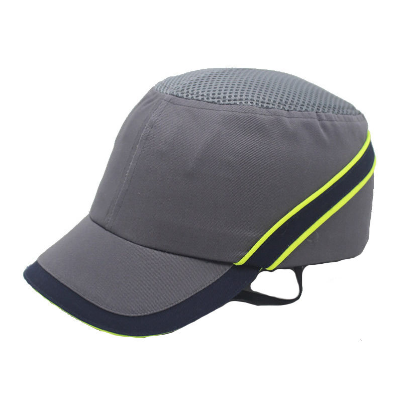 Thumbnail: Work Safety Hi-Viz Strip Bump Cap Hard Inner Shell Protective Helmet Baseball Ha