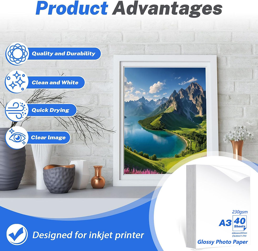 Thumbnail: A3 Photo Paper, Waterproof Glossy for Photo Paper，Waterproof Embossed Card Pap