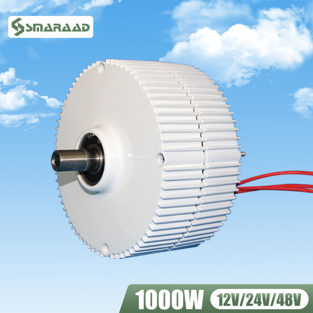 1000w Wind Turbine Generator PMG 12V 24V 48V 500 Rpm AC DC Power Magnetic Dynamo
