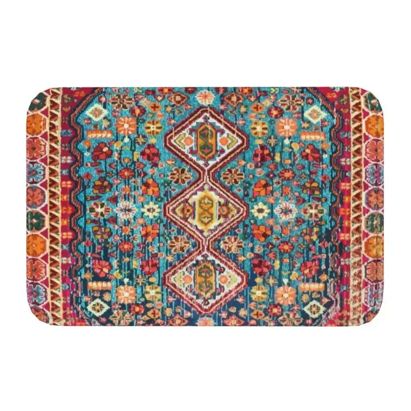 Thumbnail: Moroccan Berber Rug Boho Style Front Door Mat Anti-Slip Antique Bohemian Geometr
