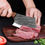 Thumbnail: Kitchen Chef Knives Handmade Forged Boning Knife Meat Cleaver Stainless Steel Bu