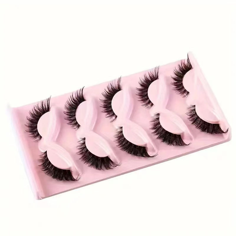 Thumbnail: 🥰Hot Selling Makeup 5 Pairs Cat Eye Lashes Faux Eyelashes  Eye Elongated False