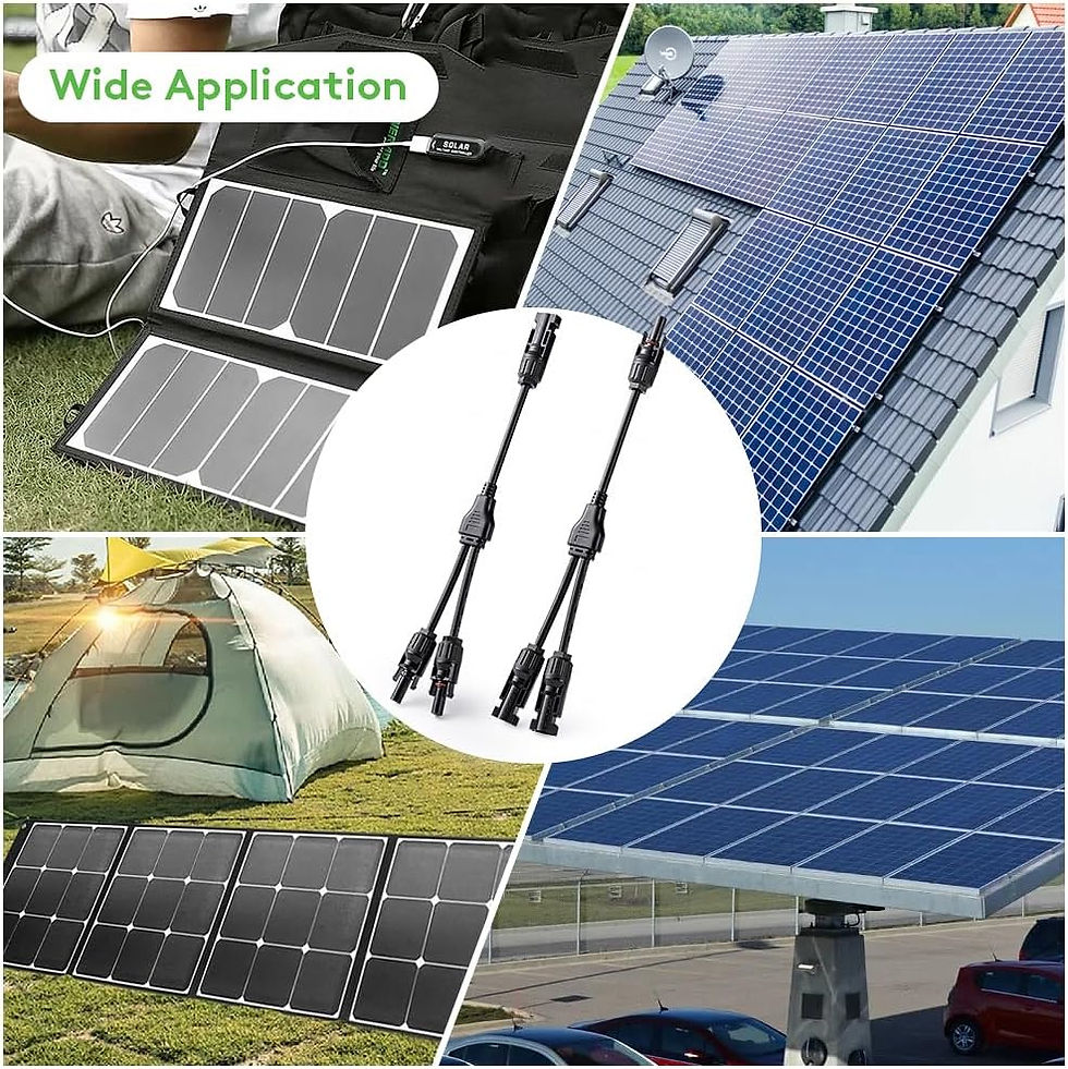 Thumbnail: Solar Connectors Y Branch Parallel PV Adapter Cable Solar Panel Connector Wire P