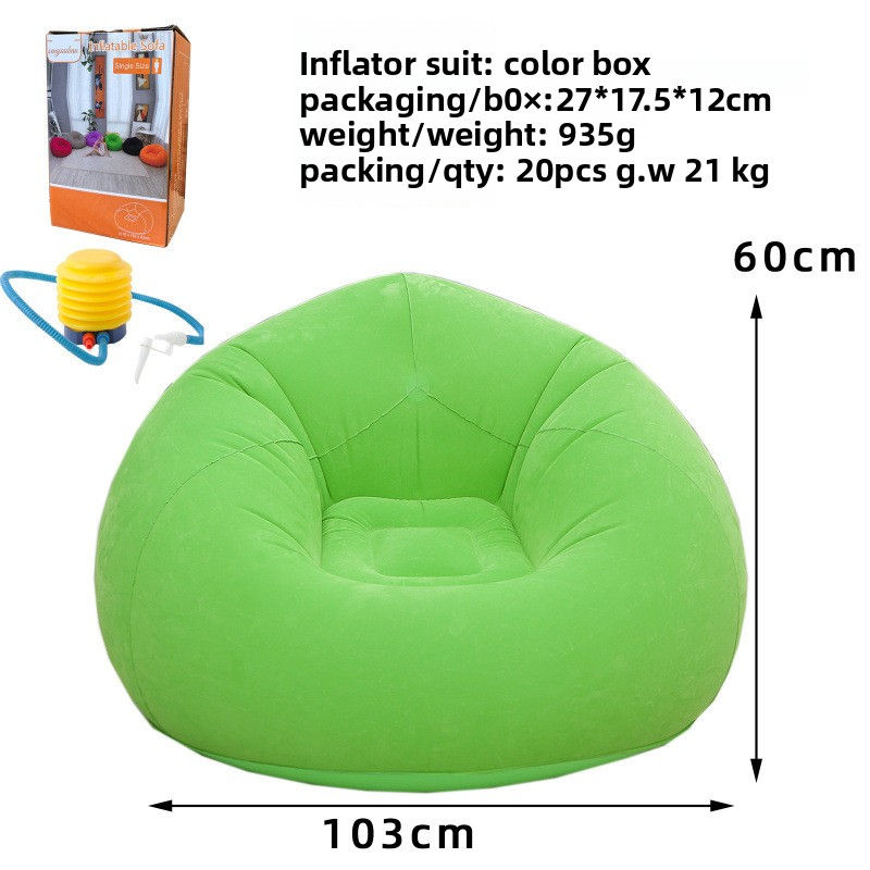 Thumbnail: Popular Inflatable Lazy Sofa Spherical Inflatable Sofa Pvc Flocking Football Sof