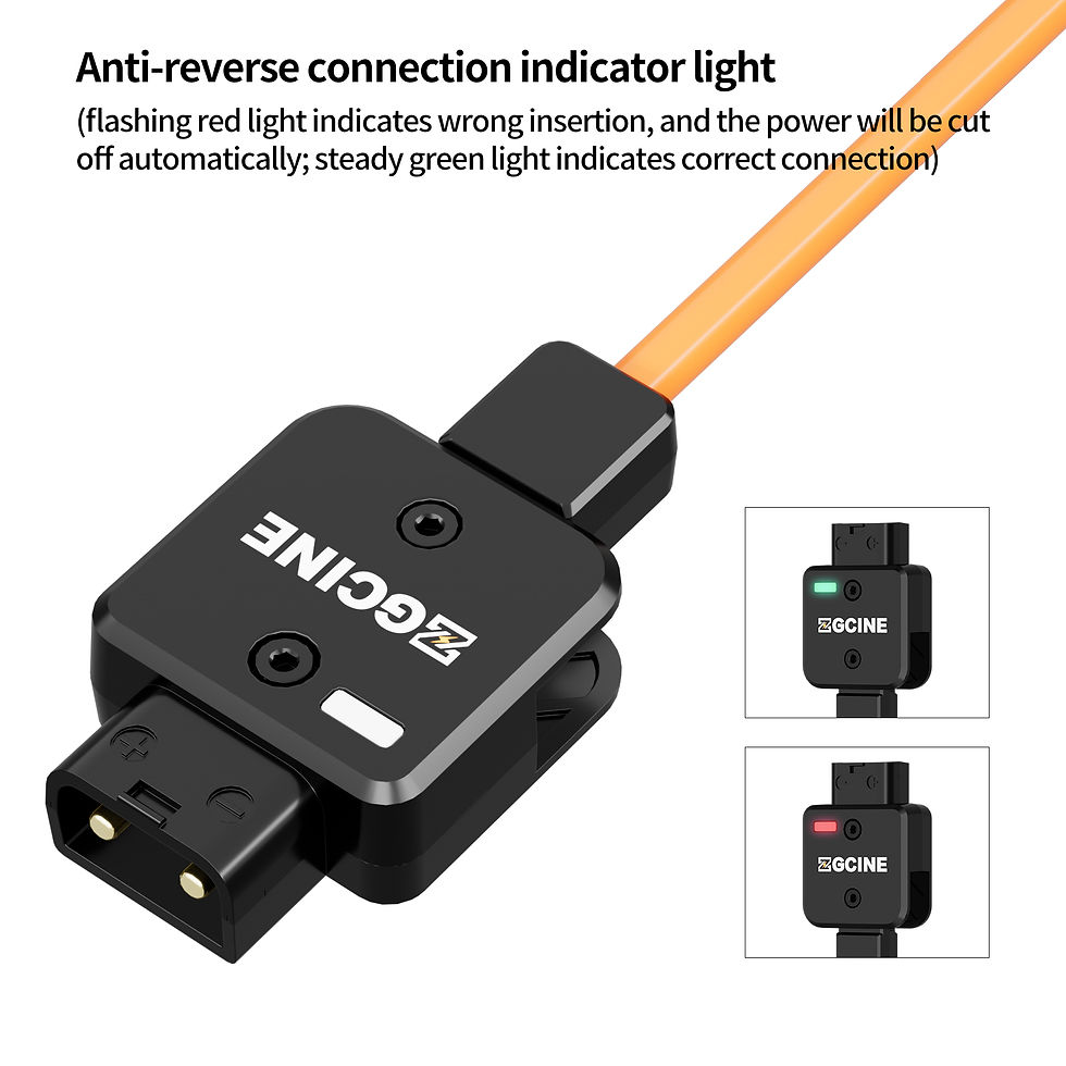 Thumbnail: MD-P4 D-Tap Splitter Cable 180° Rotatable D-Tap Male Plug to 4 D-Tap Female Por