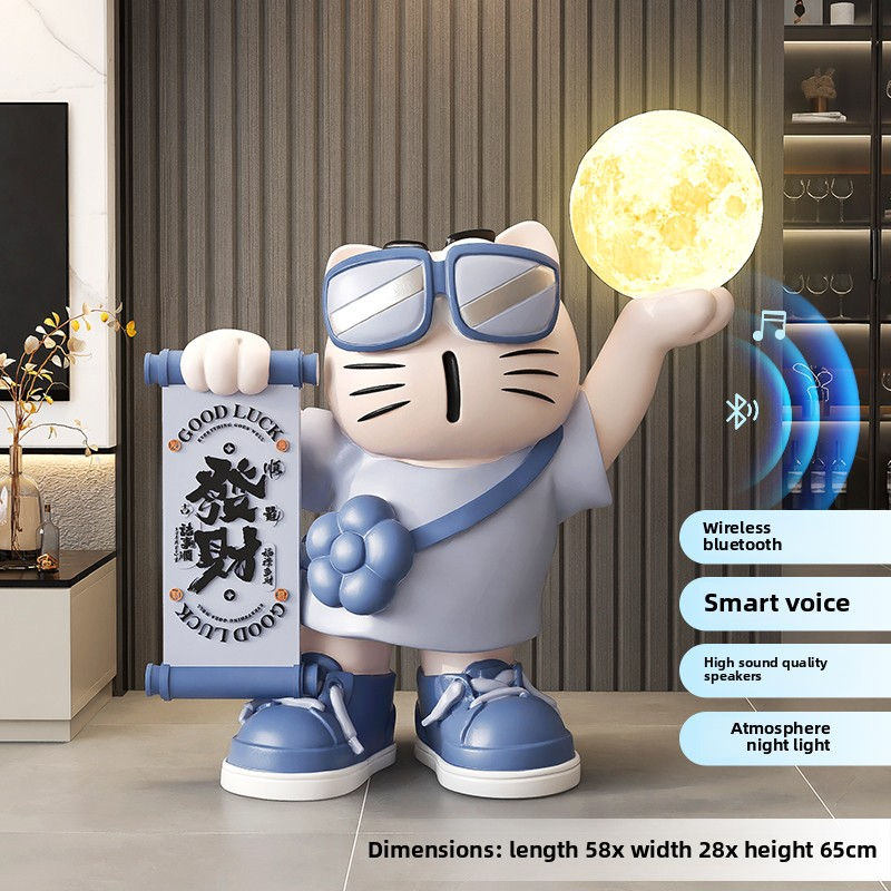 Thumbnail: Home Decor Sculptures Figurines Decoration Accessories Trendy Play Money Cat Flo