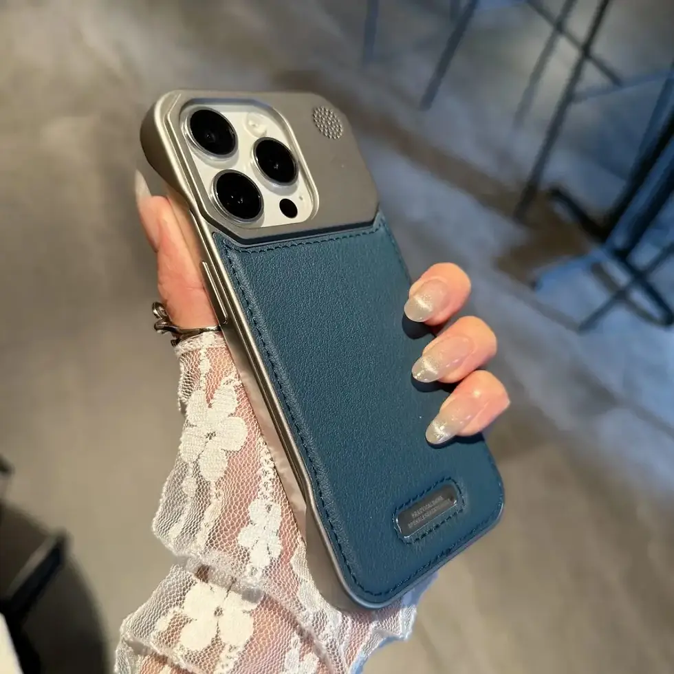 Thumbnail: Business Aromatherapy Leather Case for iPhone 17 Air 16 15 14 Plus 13 12 11 Pro