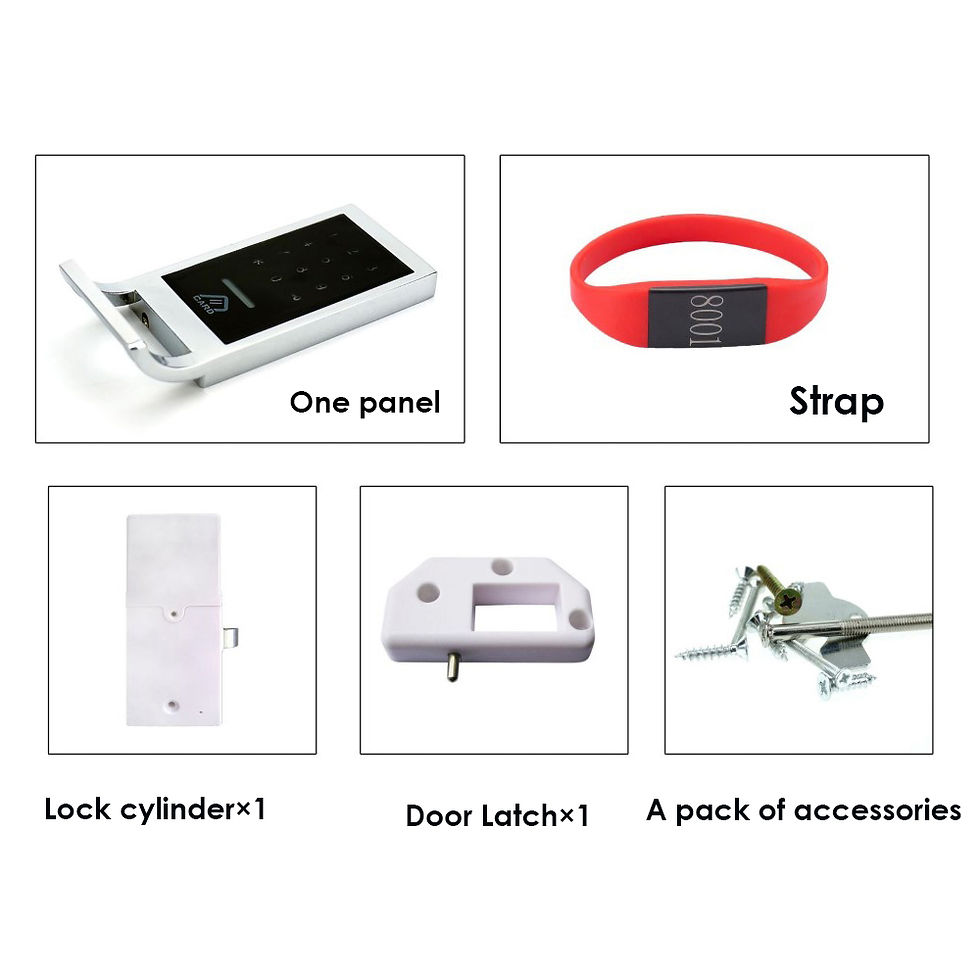 Thumbnail: Touch Screen Smart Electric Digital Security Sensitive Touch Password Lock Mini