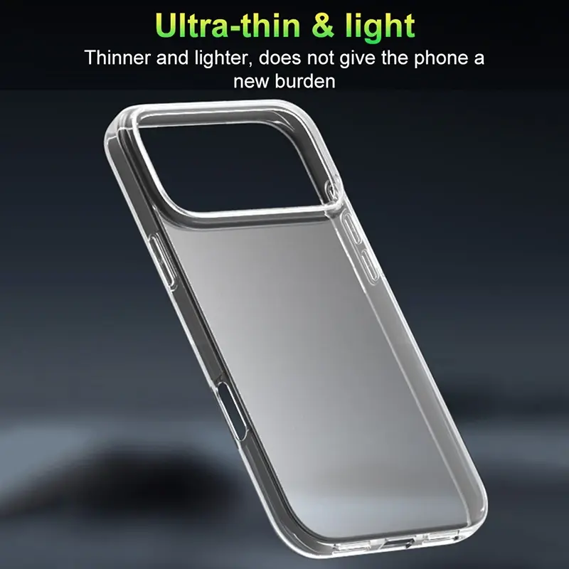Thumbnail: Transparent Soft Silicone TPU Phone Case For iPhone 17 Pro Max Ultra Thin Clear