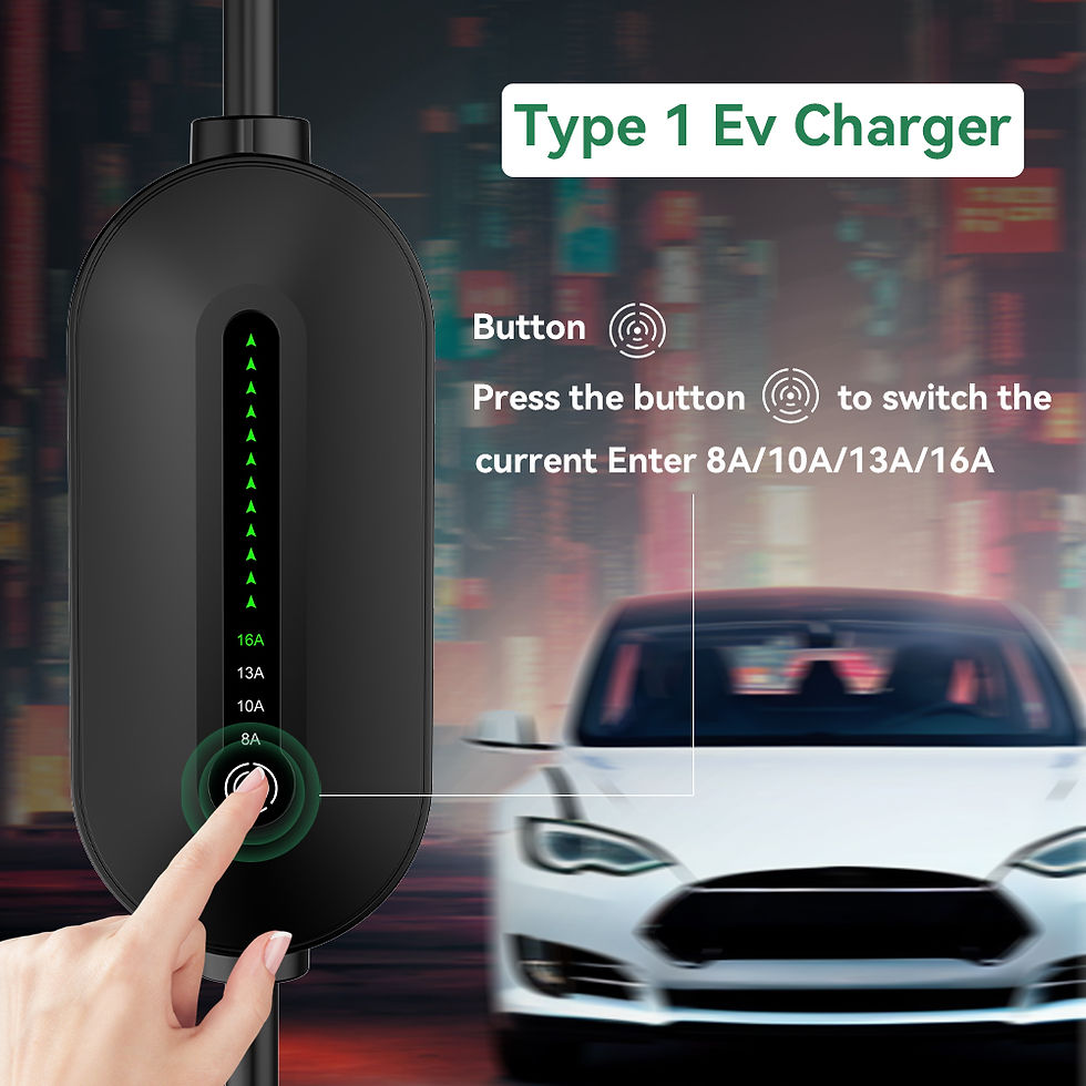 Thumbnail: IPENGEN Type1 EV Charger Portable 3.5KW 16A 1Phase Electric Car Charger EVSE Cha