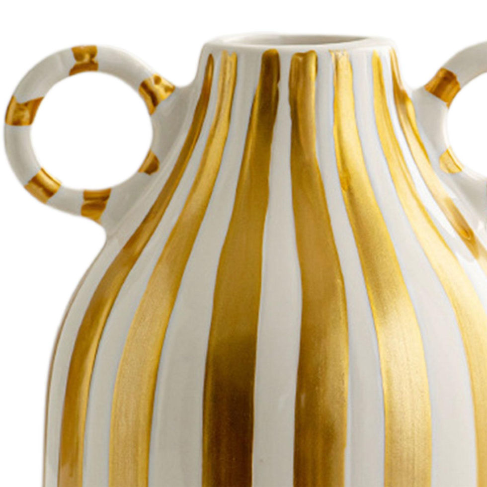 Thumbnail: Decorative Flower Vase Home Decoration with Handles Ceramic Vase with Handle for