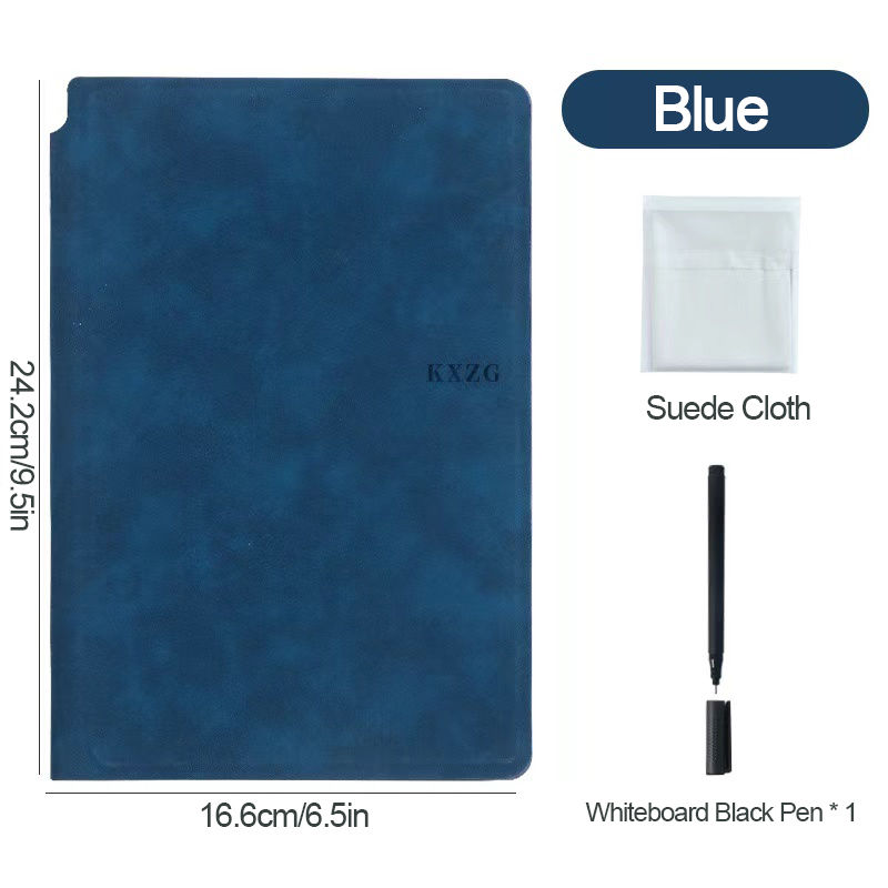 Thumbnail: Erasable Whiteboard Notebook A5 Leather Portable Drafting Notebook Writing Board