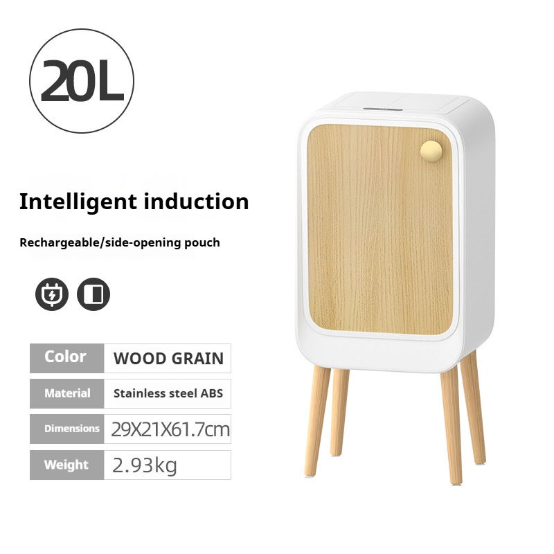 Thumbnail: Trash Can Dispenser for Kitchen Bedroom Living Room Office With High Leg Wasteba