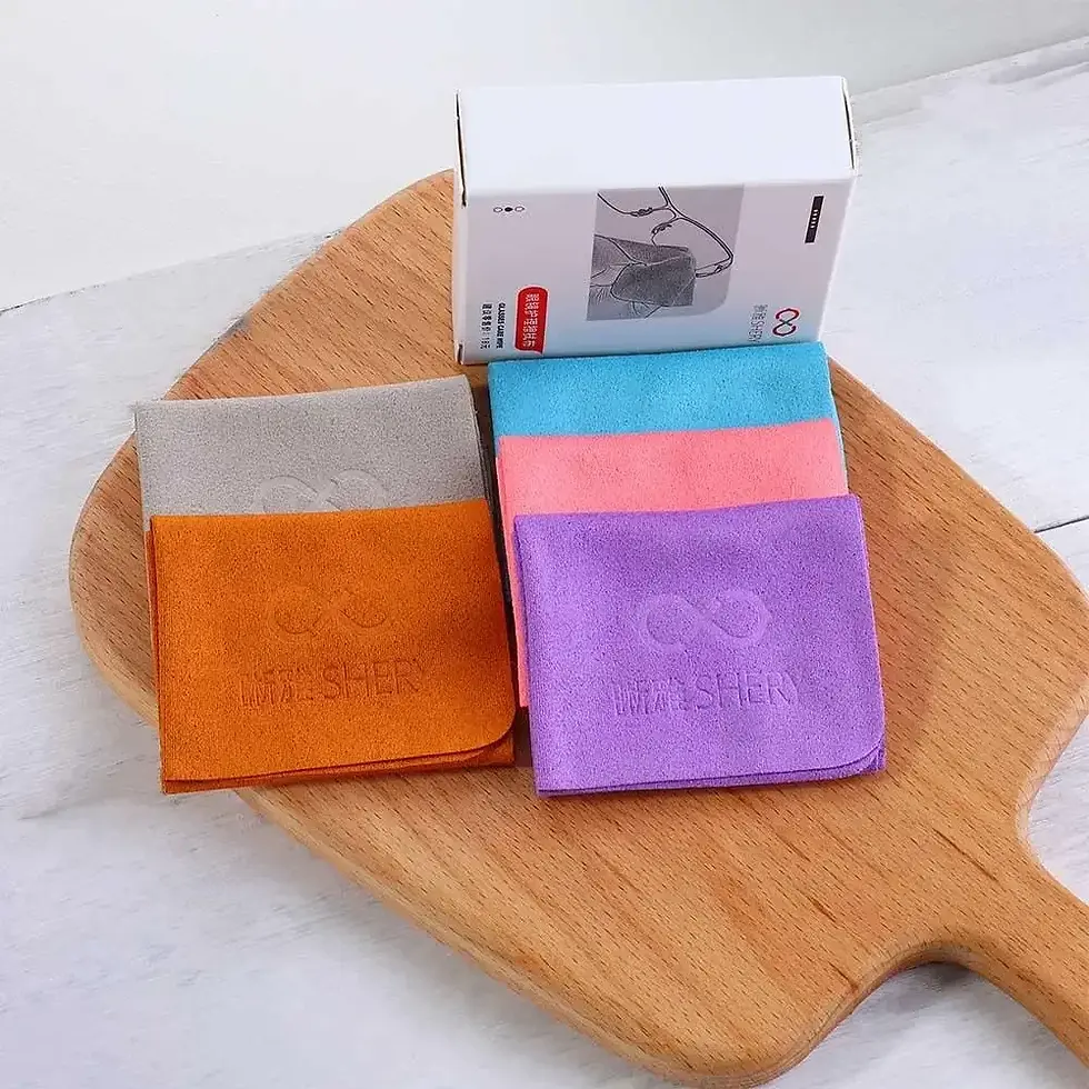 Thumbnail: 10pcs/set Suede Glasses Clean Microfiber Glasses Cleaning Cloth For Lens Phone S