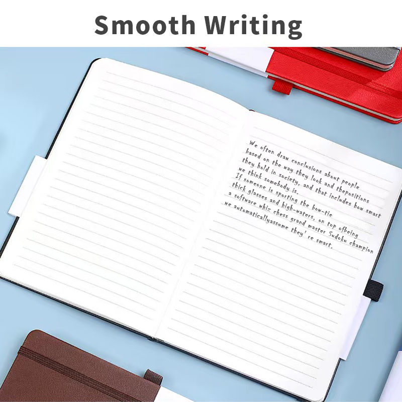 Thumbnail: Thickened A5 100pcs 200 Pages Simple Notebook Business Texture PU Notepad Busine
