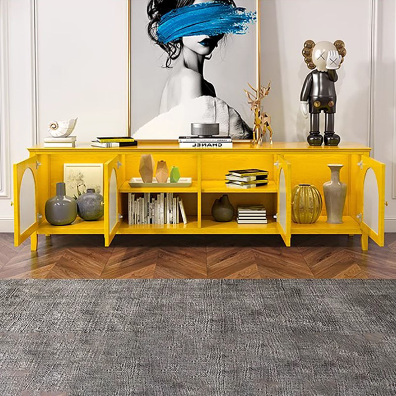 Thumbnail: Trendy Aesthetic Tv Stands Metal Handle Glamour American Unique Tv Stands Nordic