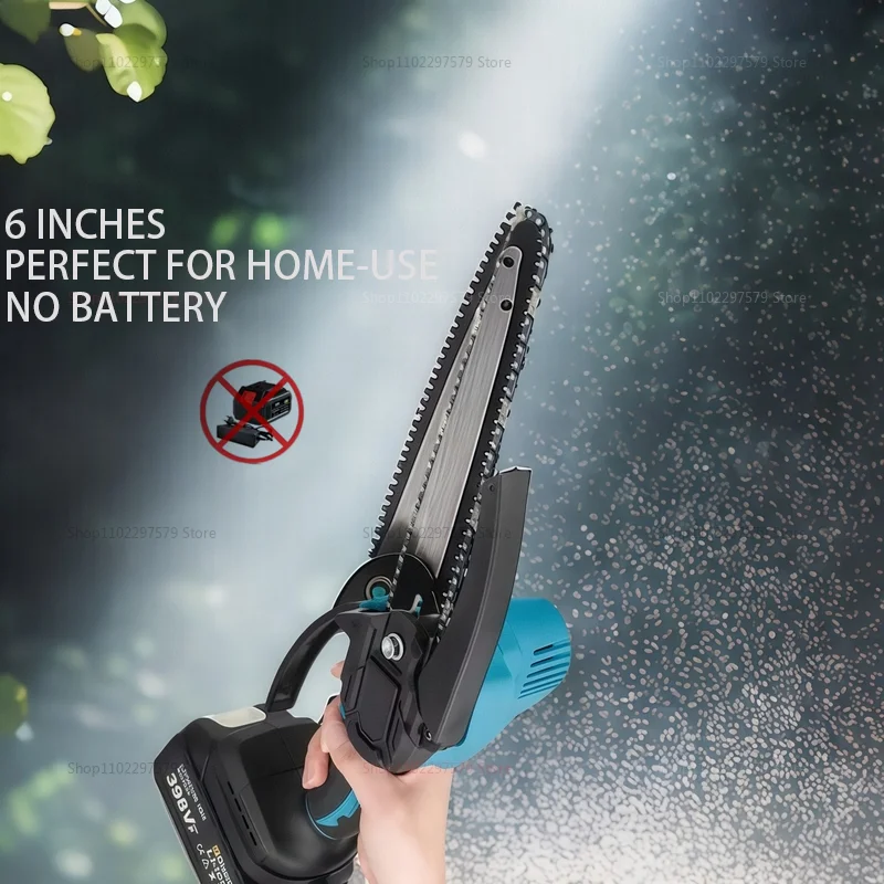 Thumbnail: Tool 6-inch Mini Chainsaw Cordless Handheld Electric Power Chain Cutting tool ty